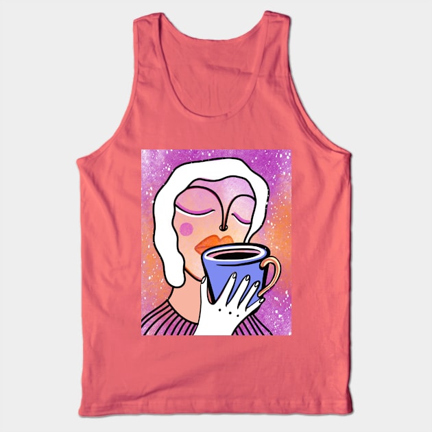 LOVE coffee Tank Top by Daria Kusto